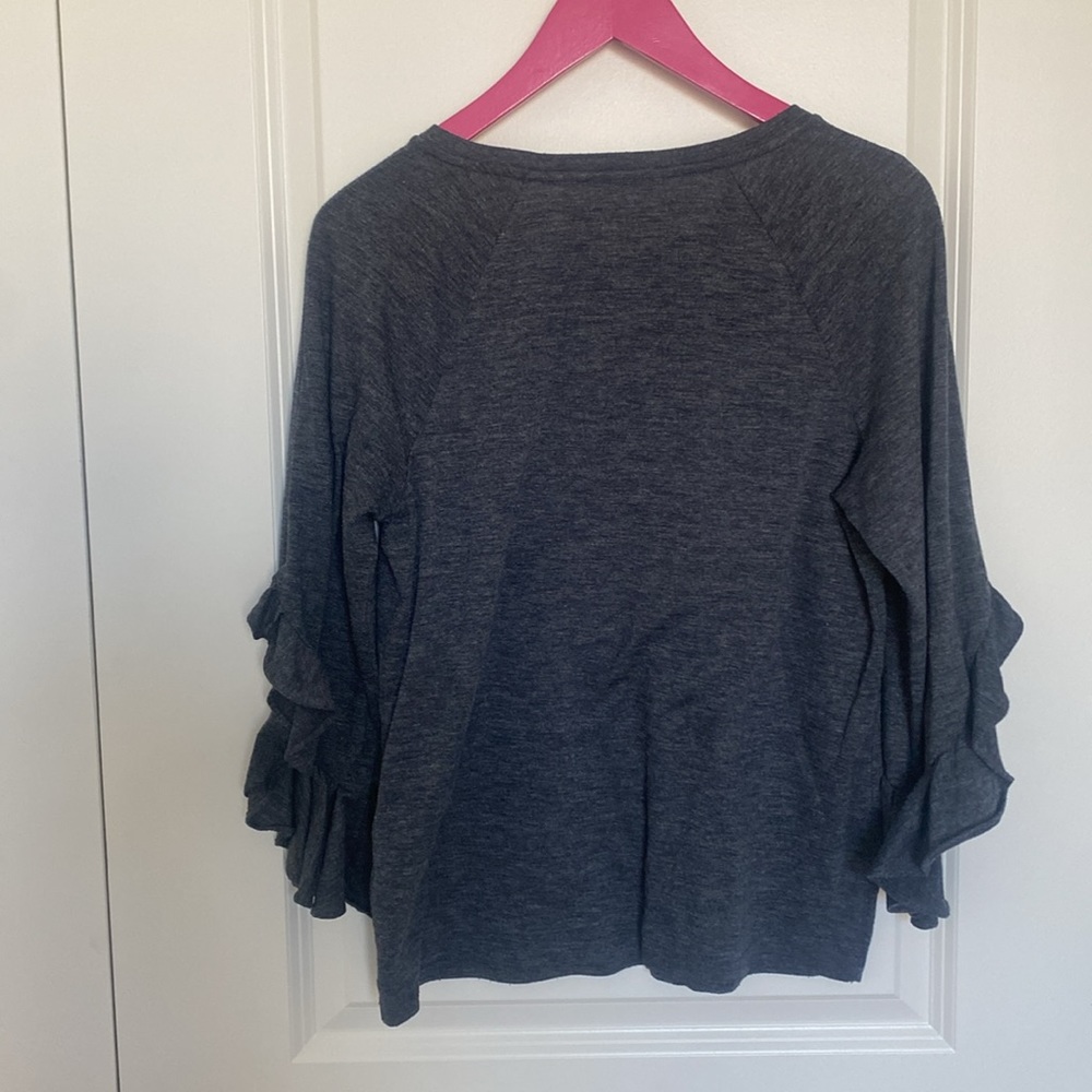 Banana‎ Republic Gray Knit Top Small - Picture 2 of 9